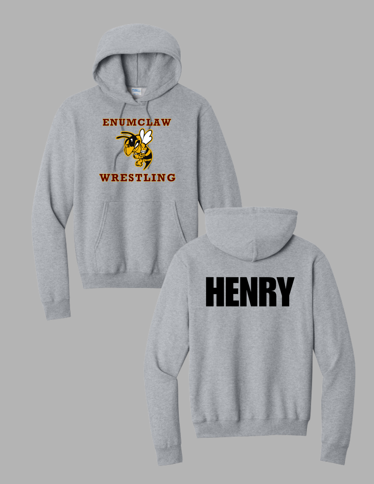 Adult/Youth Wrestling Personalized Hoodie