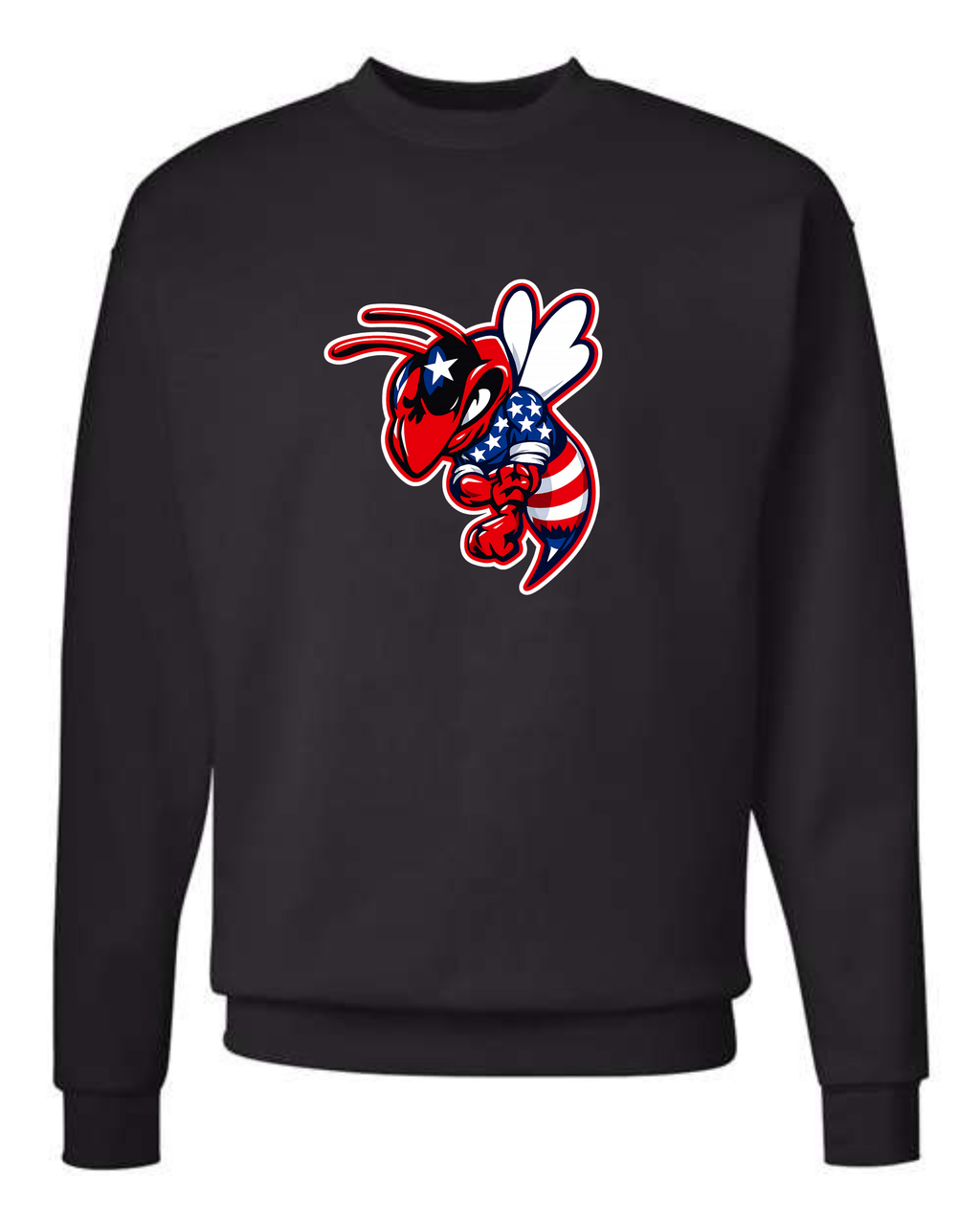 Patriot Hornet American Flag Sweatshirt