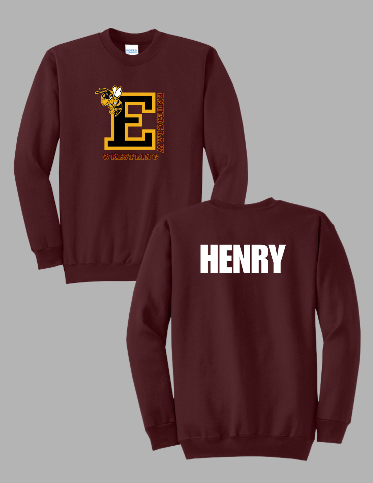 Adult/Youth Wrestling Crewneck