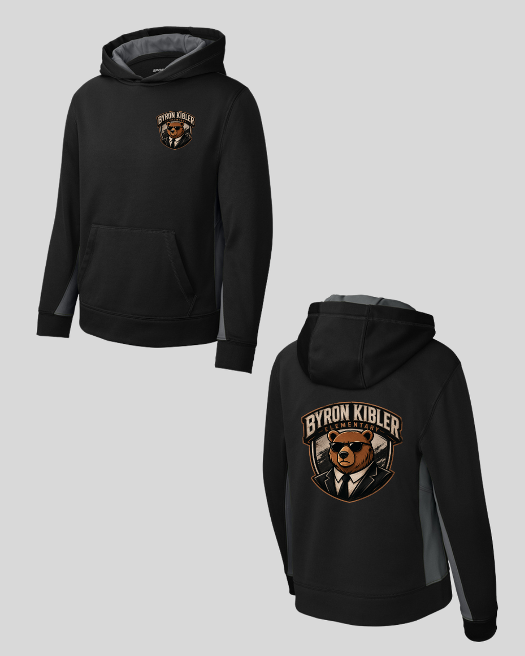 Adult/Youth Fleece Colorblock Hooded Pullover