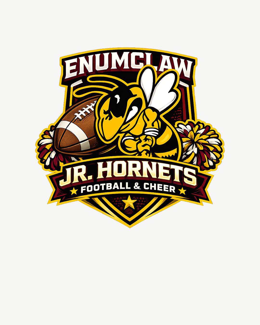 Enumclaw Jr. Hornets football/cheer hoodie 🐝💛 🏈 📣