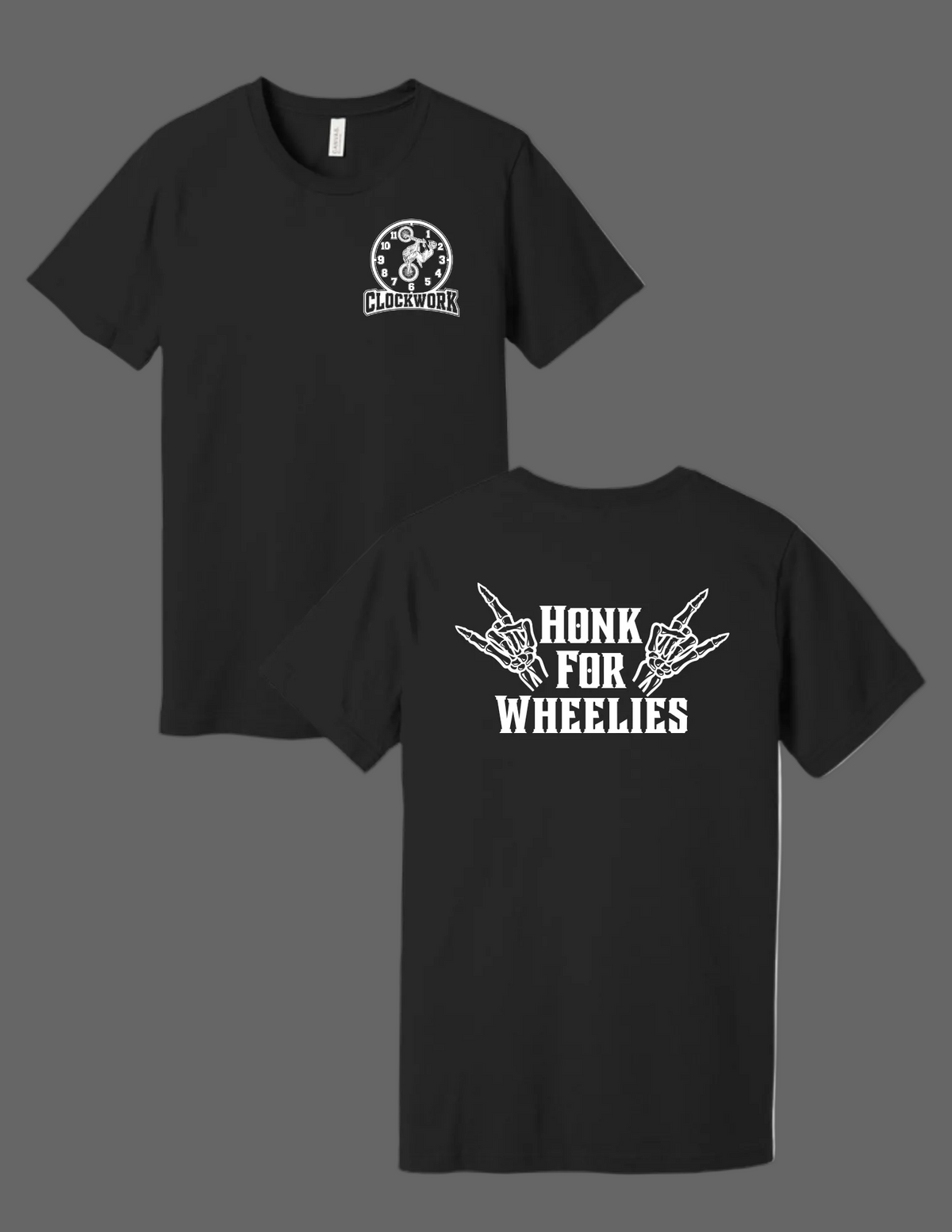 Clockwork Honk for Wheelies Tee
