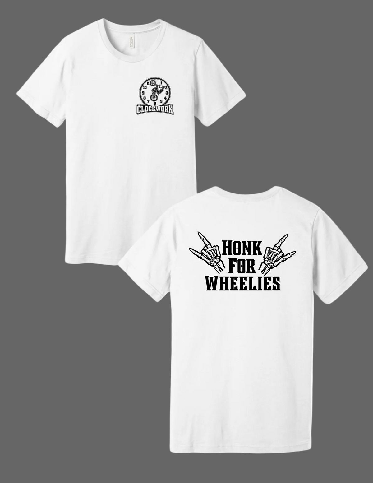 Clockwork Honk for Wheelies Tee