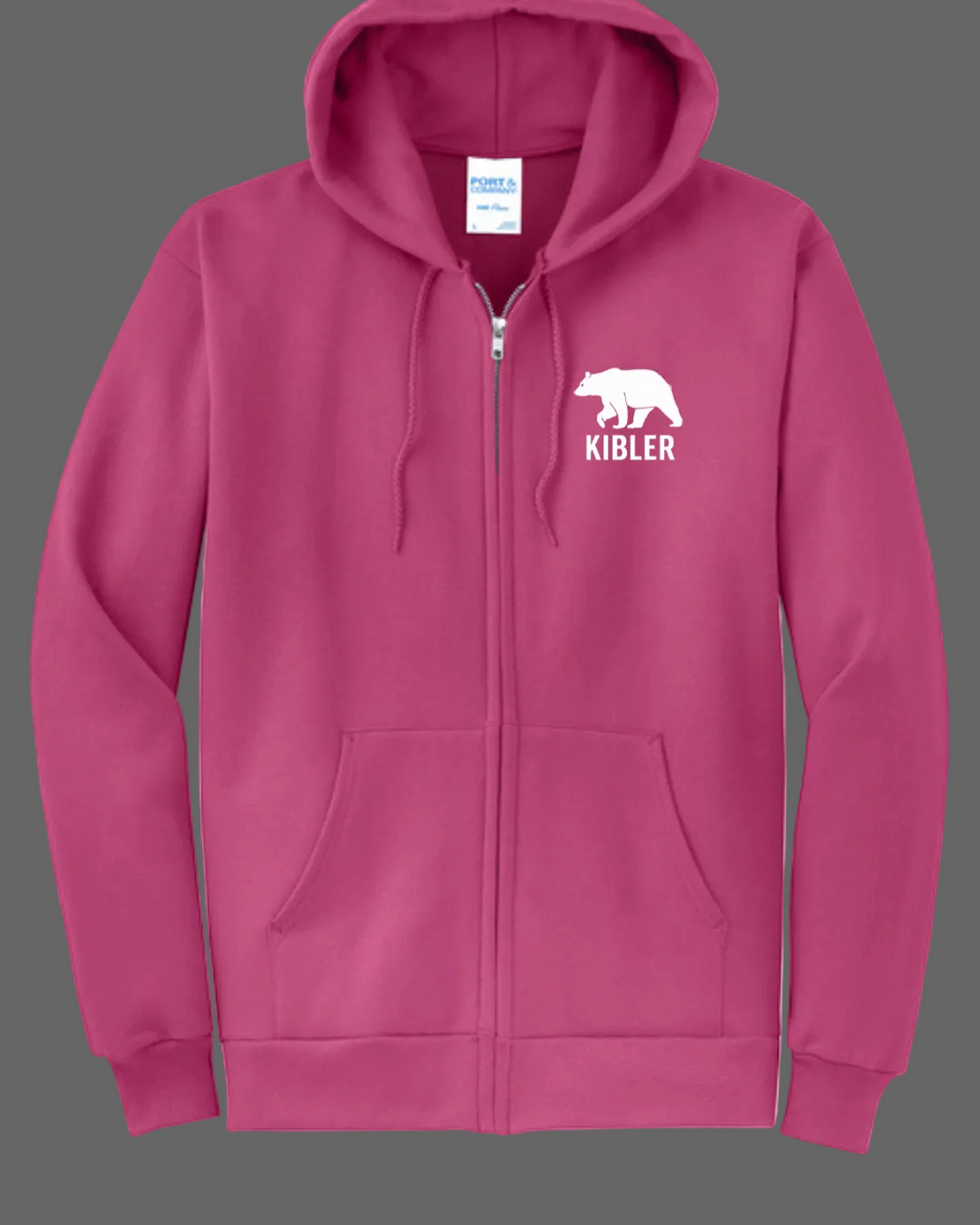 Adult/Youth Embroidered Fleece Full-Zip Hooded Sweatshirt