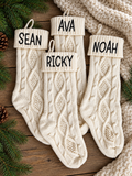 Personalized Cable Knit Christmas Stocking