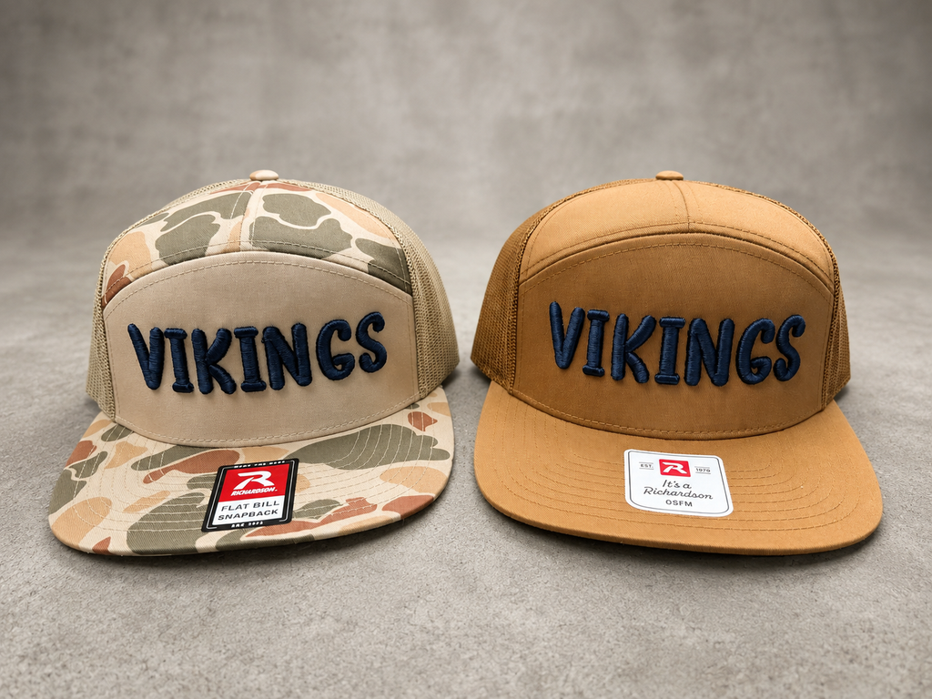 Vikings Puff Embroidered Trucker Hat