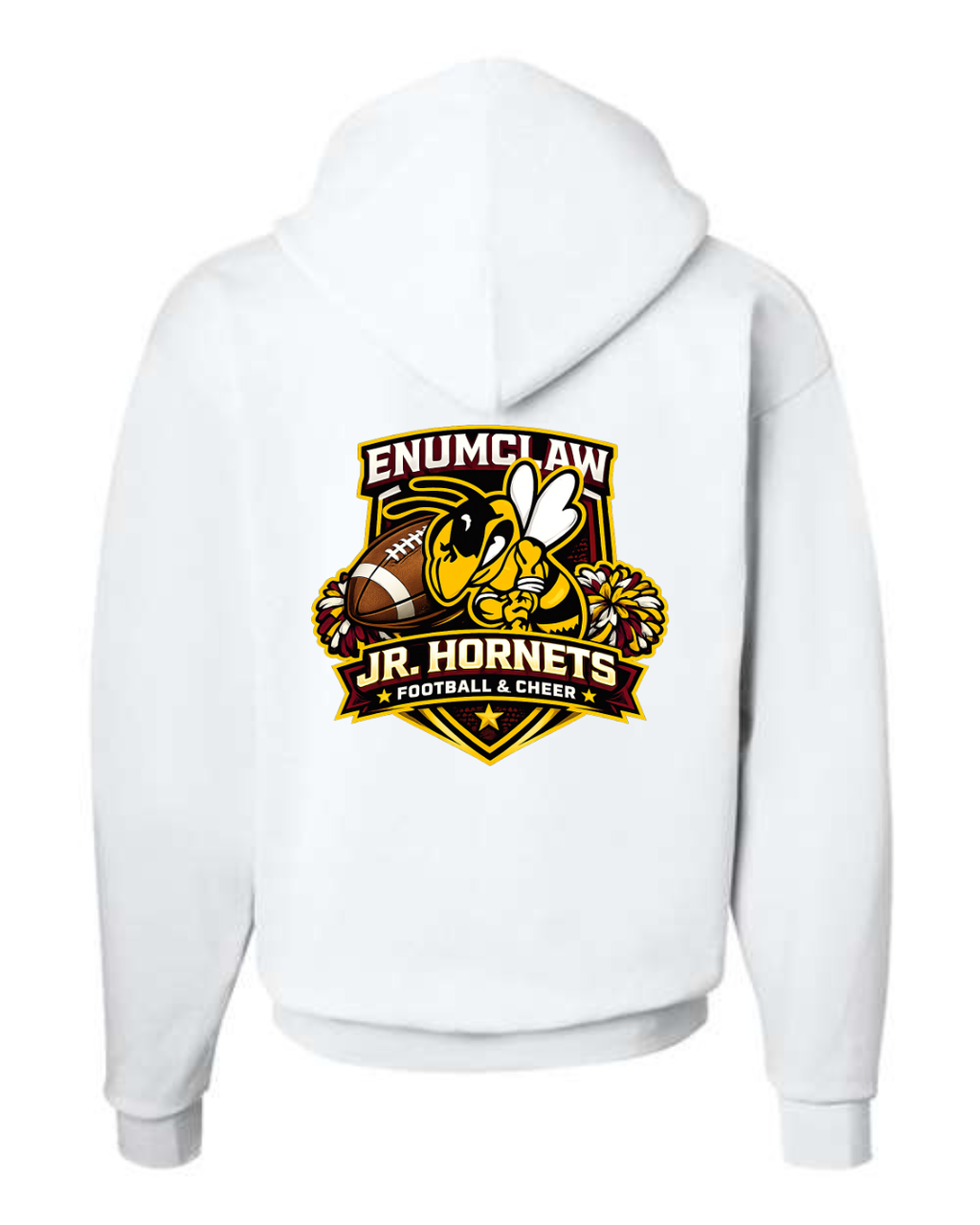 Enumclaw Jr. Hornets football/cheer hoodie 🐝💛 🏈 📣
