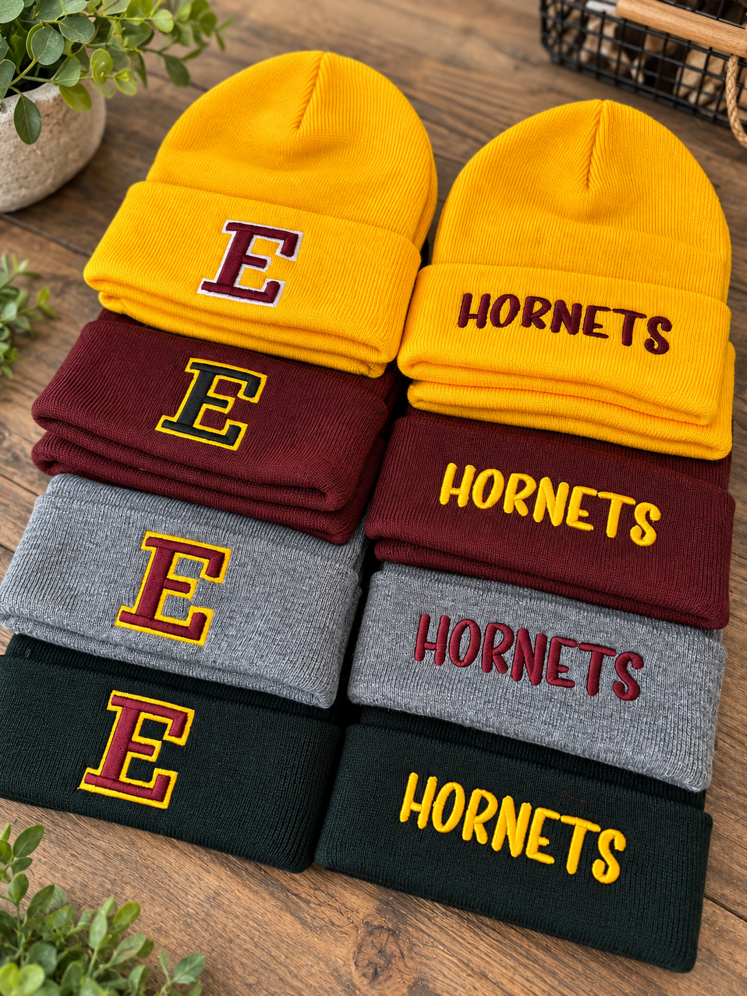 Hornets Embroidered Beanies