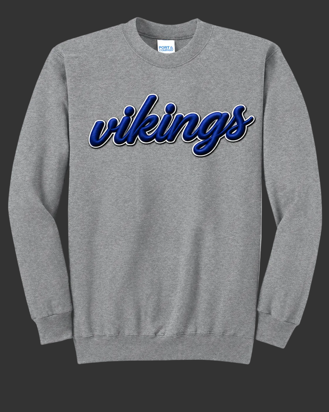 Vikings Puff Embroidered Crewneck