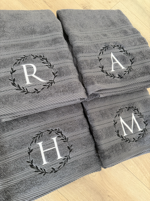 Personalized Monogram Bath Towel